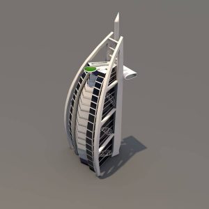 Dubai Tower Hotel 3D Model