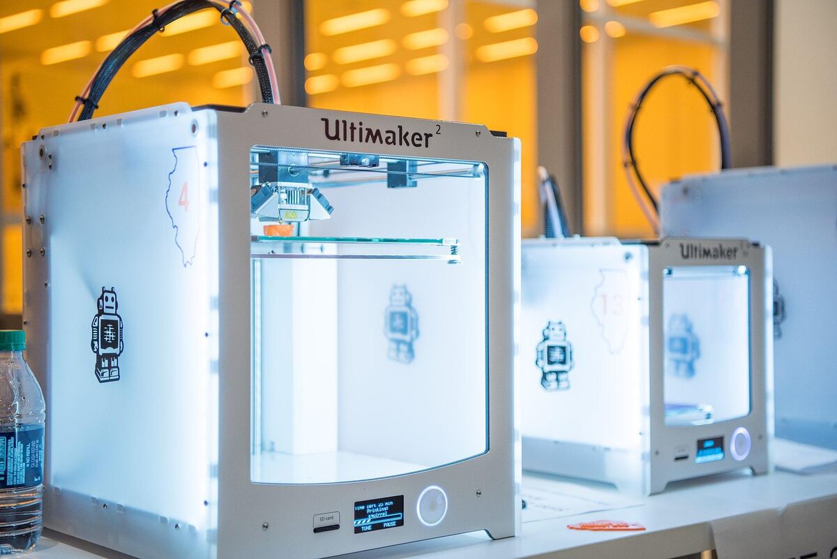 3D printer stabilized to reduce vibration
