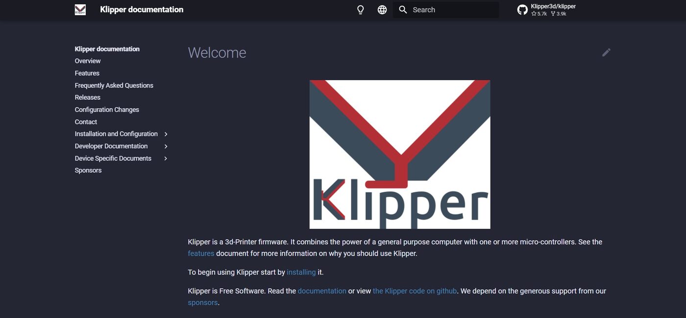Klipper 3D printer firmware logo