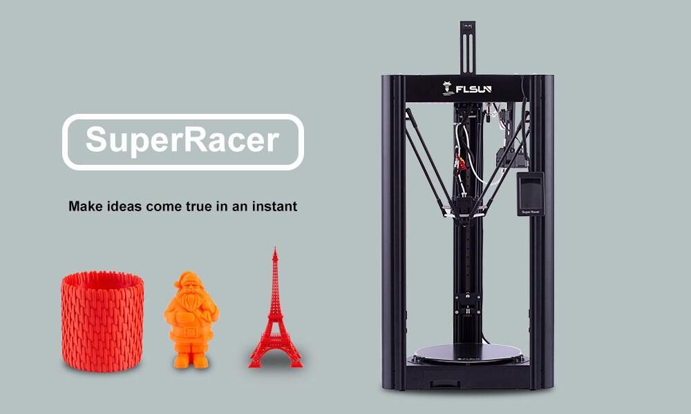 FLSUN Super Racer printer heating time test
