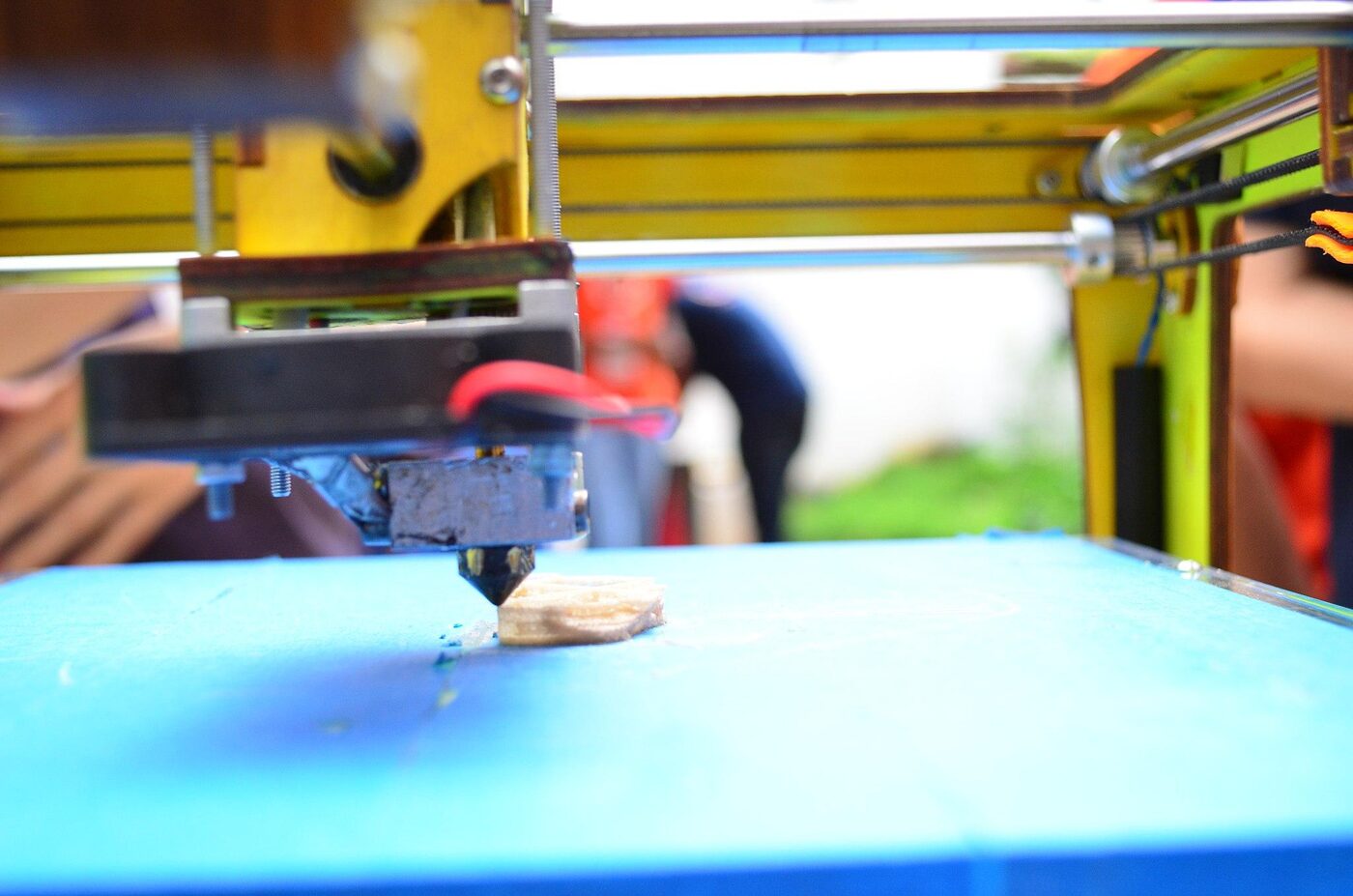 3D printer in action at a maker event