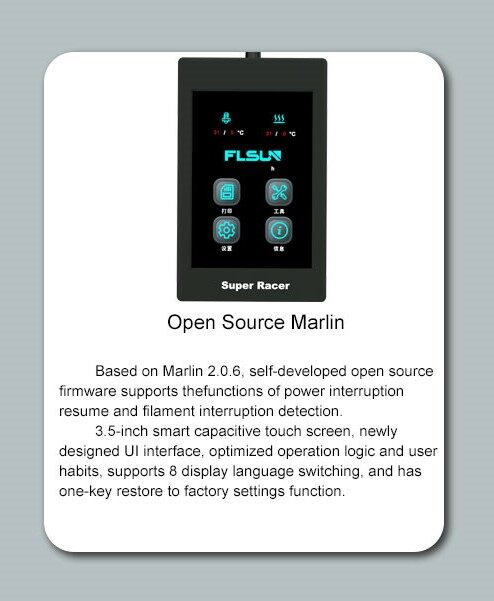 FLSUN Super Racer detachable touchscreen