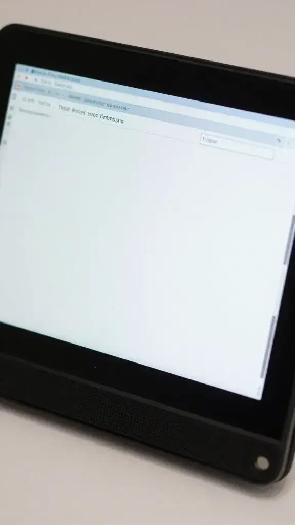 Closeup of Klipper firmware interface on a Raspberry Pi screen